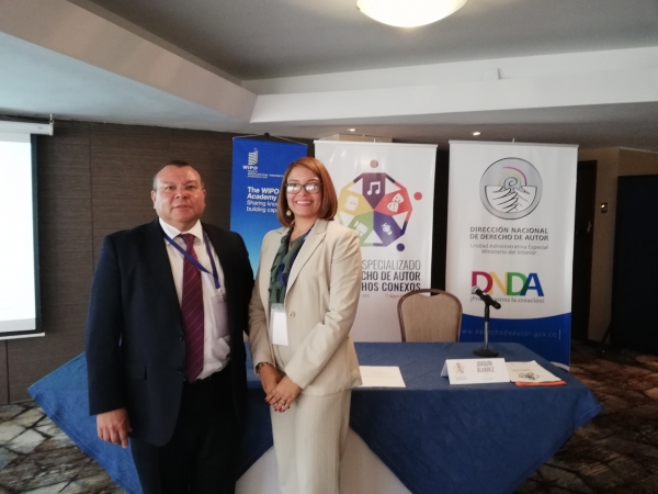 Funcionaria de la ONDA viajó a Colombia para participar en un cónclave de la OMPI