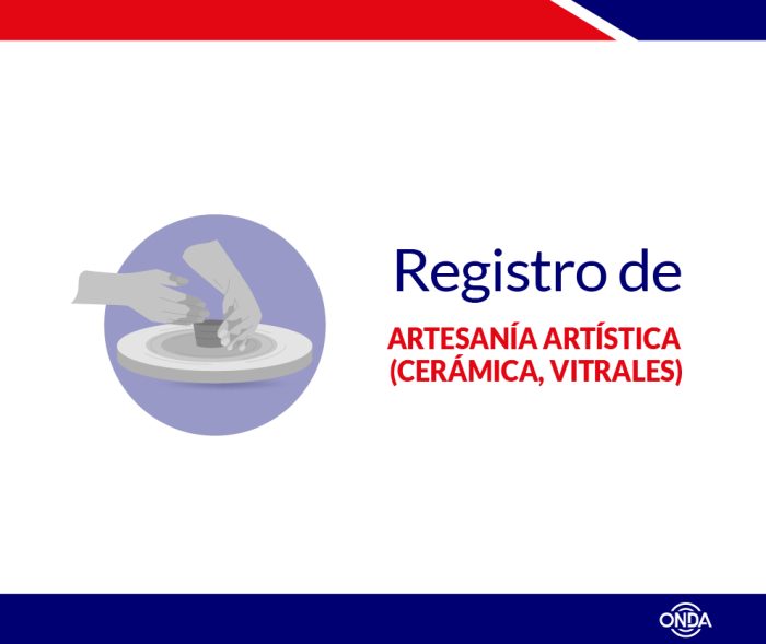 Registro de Artesenía Artistica (Cerámica, Vitrales)