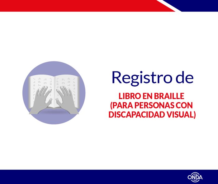 Registro de Libro en braille (Para personas con discapacidad visual)