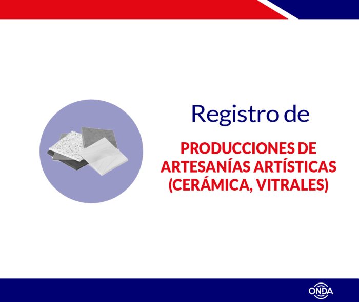 Registro de Producciones de Artesanías Artísticas (Cerámica, Vitrales) (6-15)