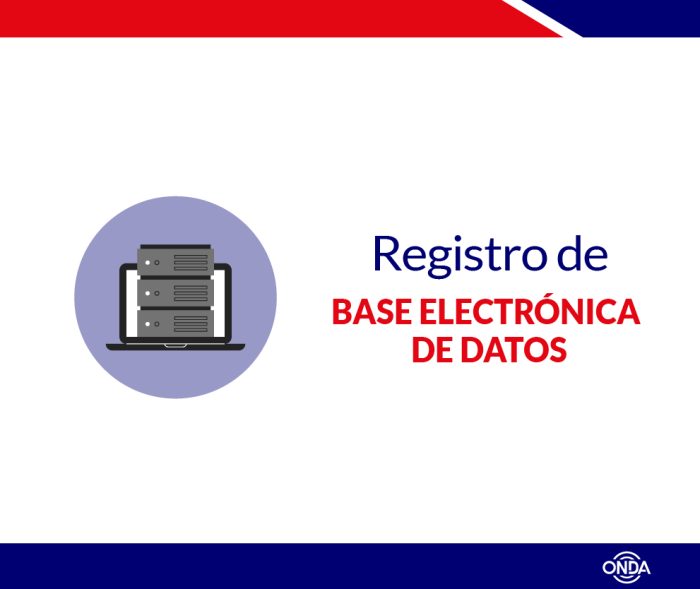 Registro de Base Electrónica de Datos