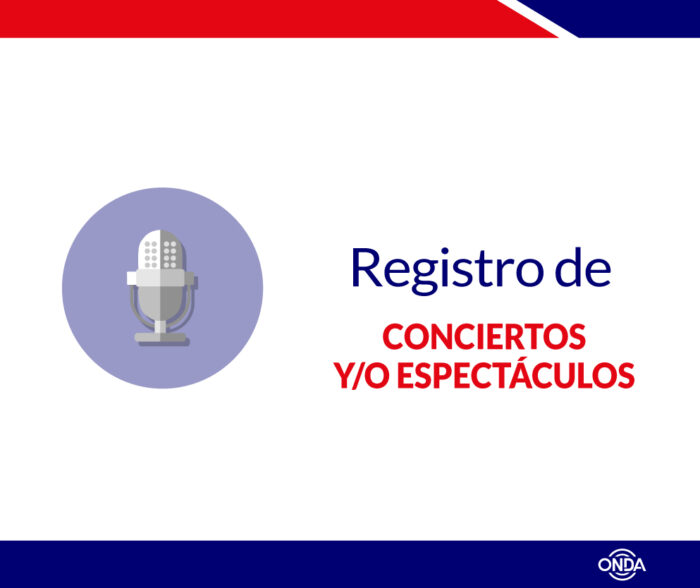 Registro de Conciertos y/o Espectáculos