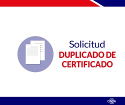 Solicitud Duplicado de Certificado (Otros)