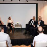 Lucía Castillo fue la moderadora del panel que abordó el tema del derecho de autor en el país.