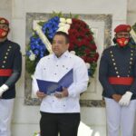 ONDA deposita ofrenda floral con motivo del Mes de la Patria; Gonell Cosme destaca valentía y arrojo de Duarte, Sánchez, Mella y Luperón