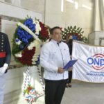 ONDA deposita ofrenda floral con motivo del Mes de la Patria; Gonell Cosme destaca valentía y arrojo de Duarte, Sánchez, Mella y Luperón