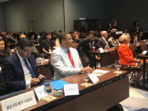 Trajano Santana habla en Colombia sobre el desarrollo del derecho de autor en RD