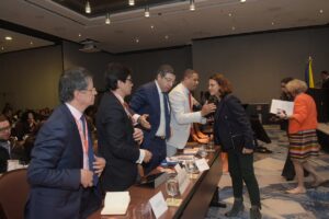 Trajano Santana habla en Colombia sobre el desarrollo del derecho de autor en RD