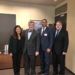 Trajano Santana realiza un intenso trabajo de reuniones y encuentros con funcionarios de la OMPI